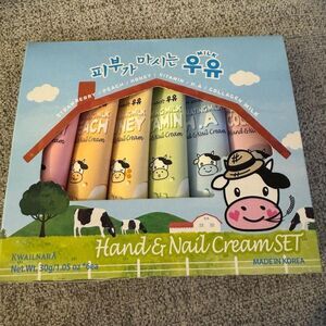 WELCOS‎ Kwailnara Milk Hand and Nail Cream Set of 6 New unopened In Box